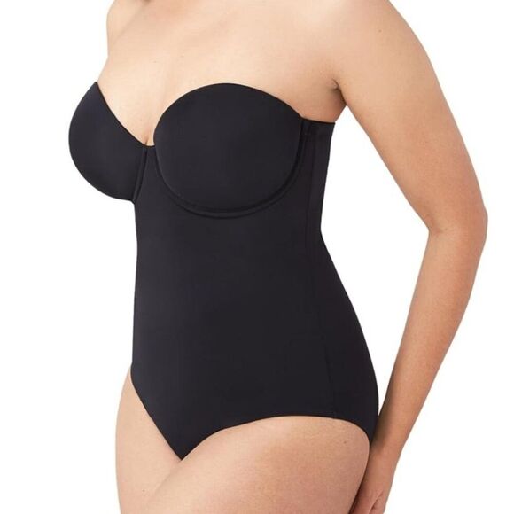 Wacoal Red Carpet Strapless Convertible Underwire Body Briefer Shaper 36C Black - Picture 2 of 12